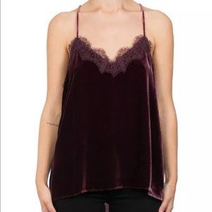 Cami NYC velvet Cami purple